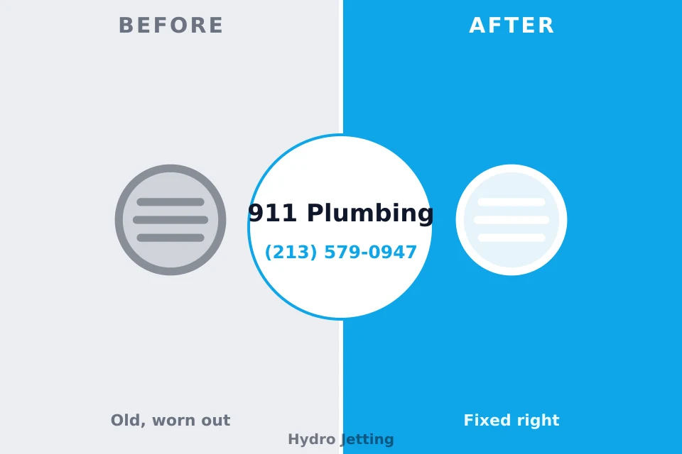Before and after: plumbing repair Delaware City, DE